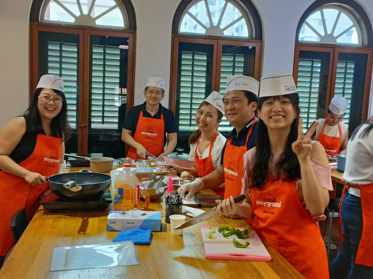 ExxonMobil corporate cooking team building