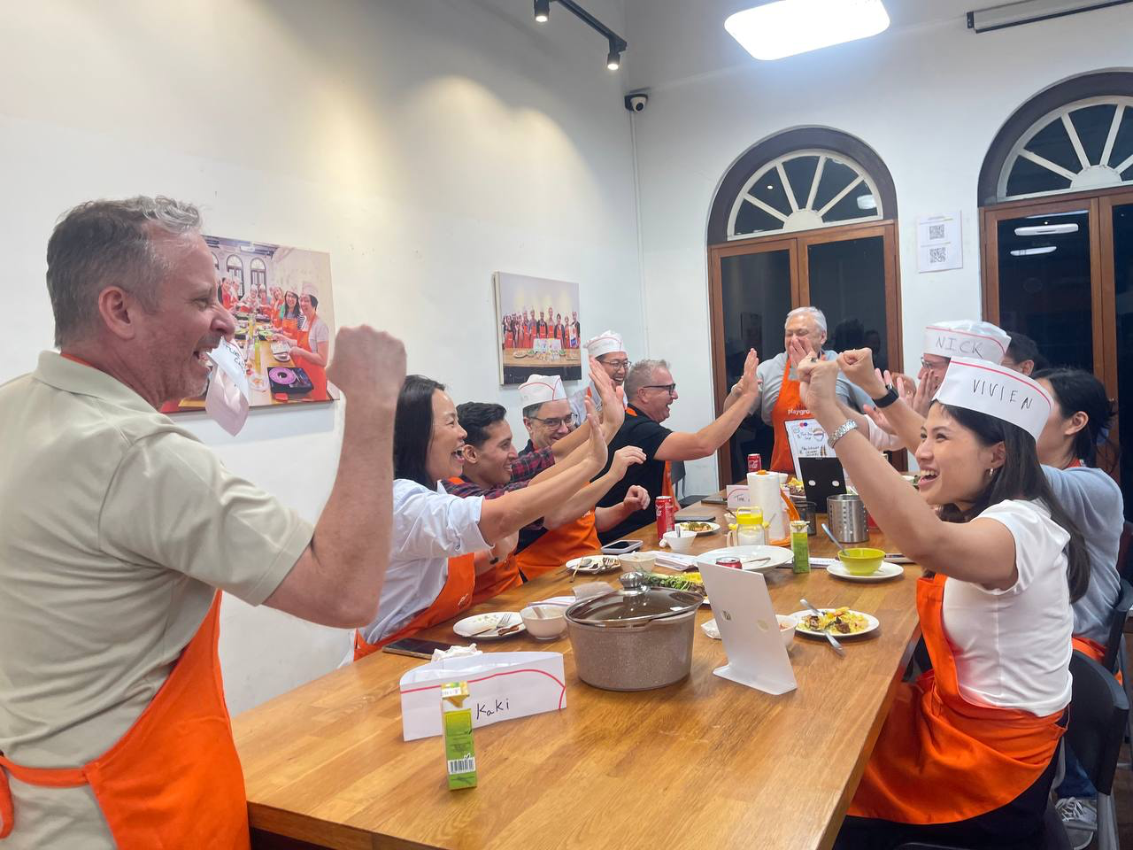 Mastercard corporate cooking team building