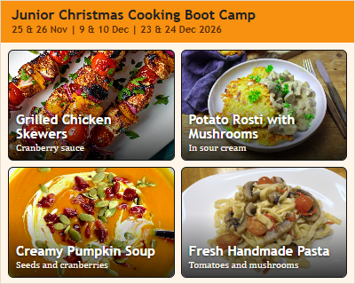 Junior Cooking Boot Camp Menu June 2026