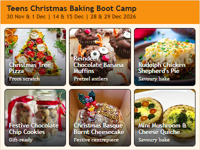 Teens Baking Boot Camp Menu 2026