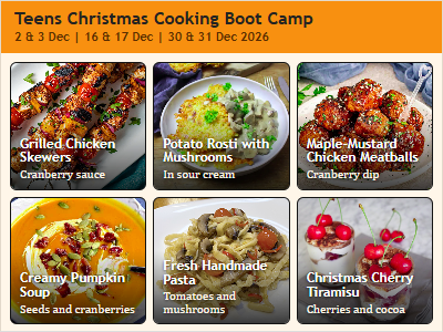 Teens Boot Camp Menu June 2026 Session 3&4